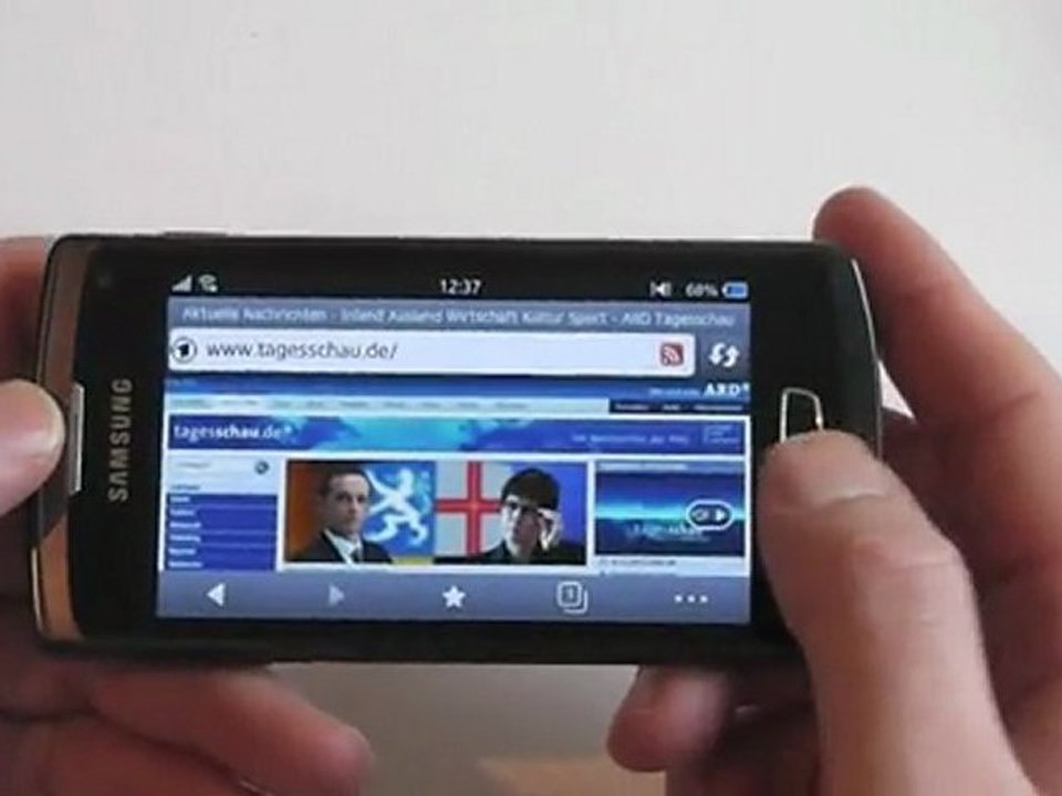 Samsung wave 3 internet test / review hd deutsch / german s8600