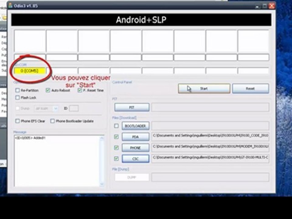ICS sur Samsung Galaxy S2 avec Odin 3