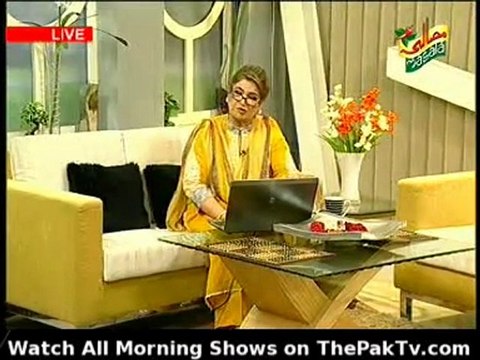 Masala Mornings with Shireen Anwar - 21st February 2012 - Part 2/3