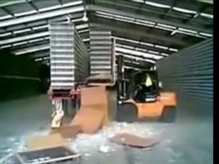 Operator Drops 2000 Beer Bottles