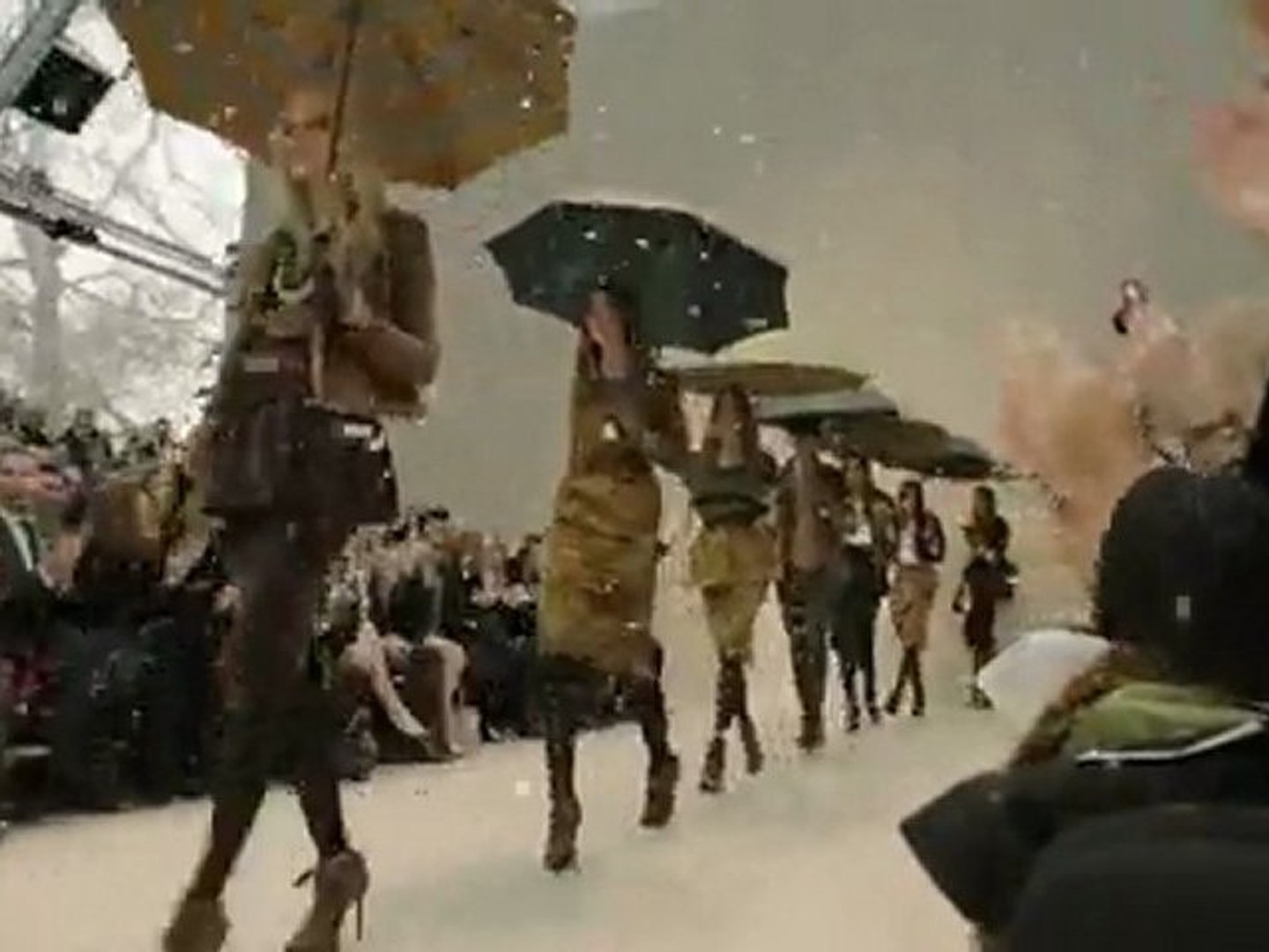 Burberry unleashes rain on its parade