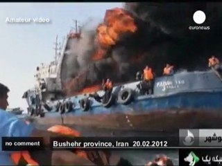 Iran: blazing boat rescue - no comment