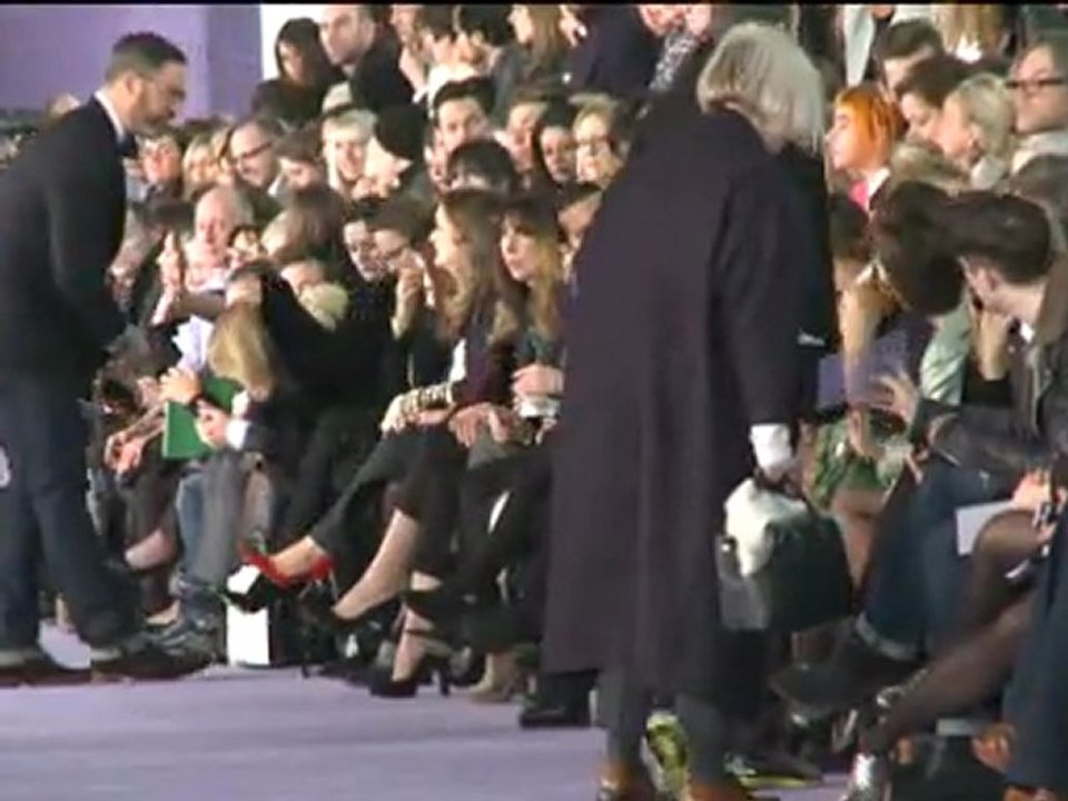 Samantha Cameron sits front row at Christopher Kane