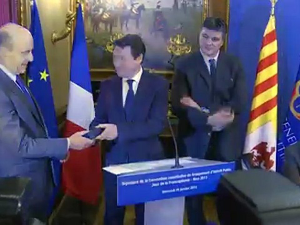 Jeux de la Francophonie, signature de la convention constructive du groupement d'intérêt publique