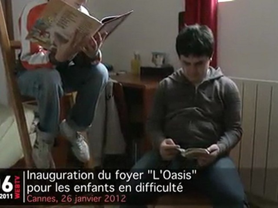 Inauguration du foyer l'Oasis à Cannes pour les enfants en difficulté