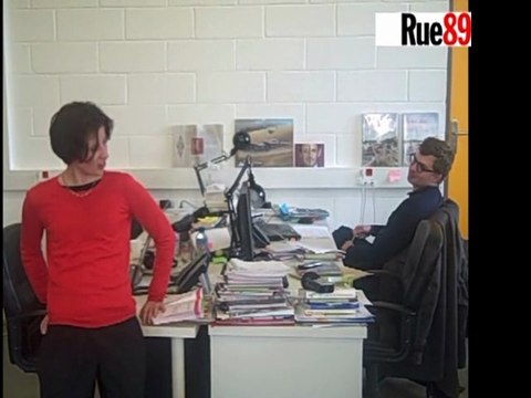 Sophie, journaliste à Rue89, fait de la gym au travail