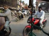 Hari & Aruna Sharma on Tempo in Varanasi, India Jan 20,2012