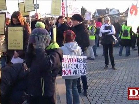 manifestation contre la suppression des postes dans l'Education nationale