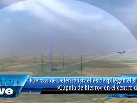 Fuerzas de Defensa israelíes despliegan elsistema «Cúpula de hierro» en el centro del país