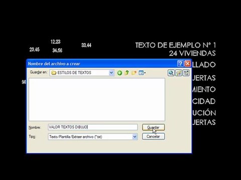 ARKITool: TXT-EXPORTA, Exporta textos a fichero ASCII (AutoCAD,BricsCAD).