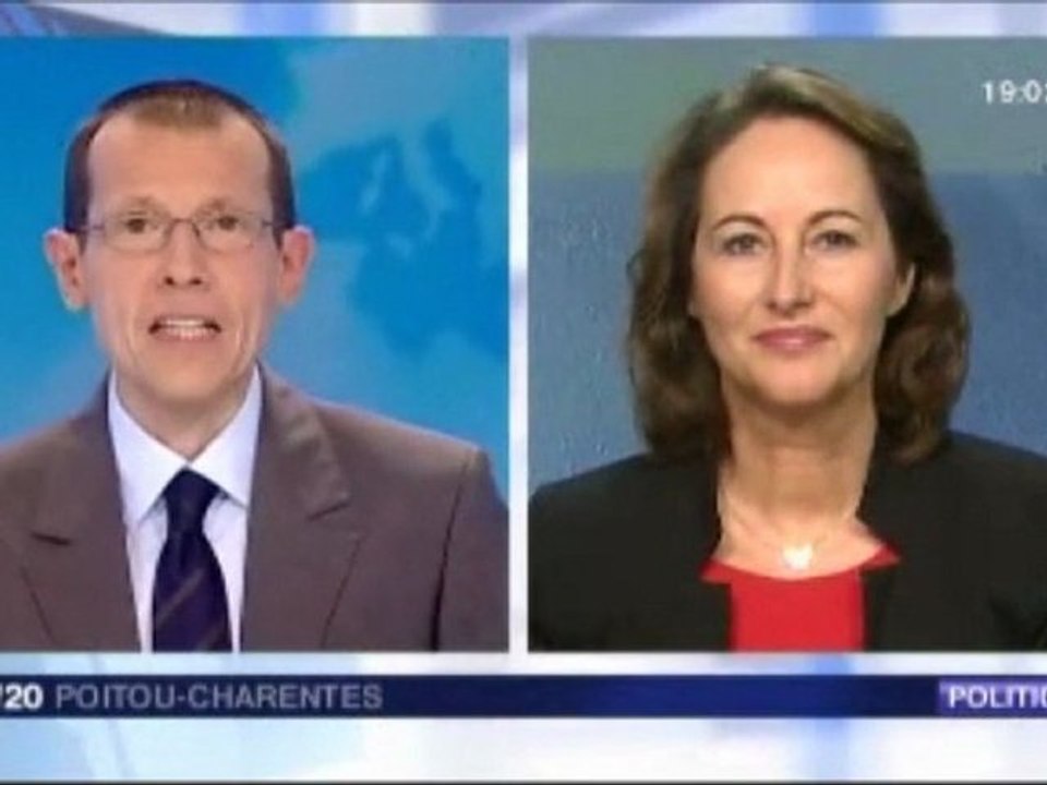 Ségolène Royal invitée du 19/20 Poitou-Charentes