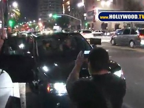 Kelly Osbourne And Louie Vito Leave Katsuya Restaurant