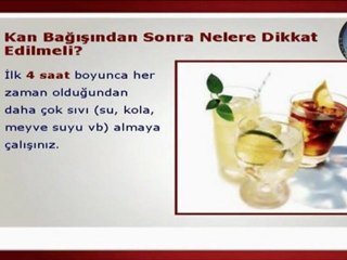 Kan Bağışında Dikkat Edilmesi Gerekenler !!