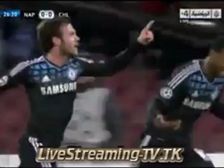 Juan Mata goal Against Napoli 0-1 UEFA Champions League