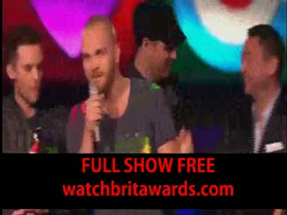 Coldplay BRIT Awards 2012 acceptance speech