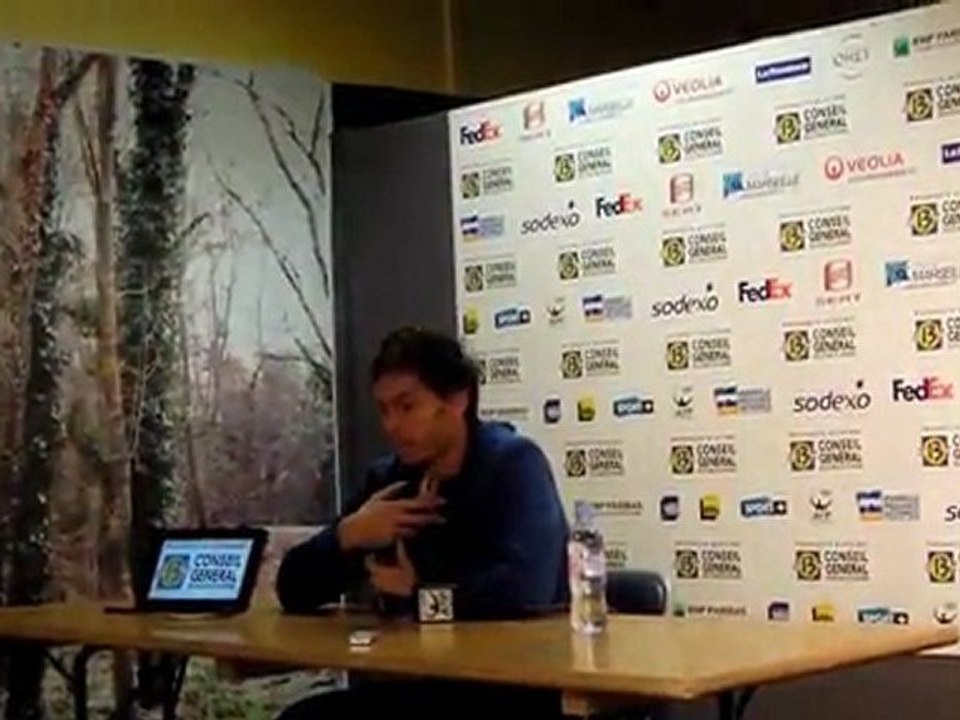 Conférence de presse de Nicolas MAHUT
