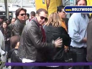 Matt Damon, Adam Sandler , Harrison Ford and many more stars spotted at the Lakers Game