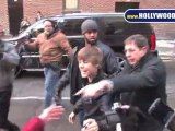 Justin Bieber Greets Young, Shrieking Girls at David Letterman