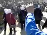 فري برس  ريف دمشق داريا   مظاهرات طلابية لاعدام الأسد 21 2 2012