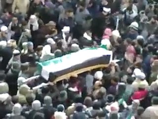 فري برس   ريف دمشق الهامة   تشييع شهيدالهامة   اياد البابا 18 2 2012 ج1