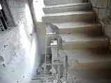 فري برس   درعا بصر الحرير تدمير منازل المدنيين العزل بسبب القصف المدفعي للجيش الاسدي  18 2 2012  ج1