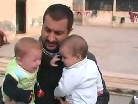 فري برس حمص الرستن معاناة الأهالي النازحين باللغة الروسية 18 2 2012