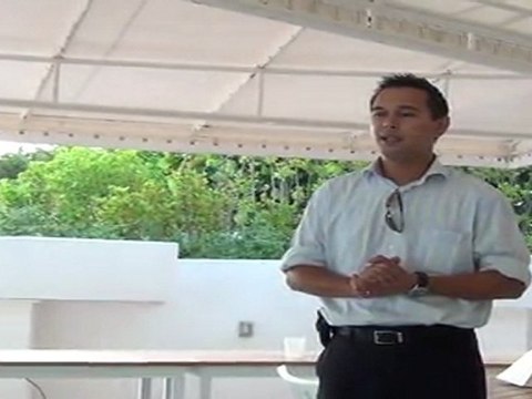 Farewell reception- speeches by the managers concerning the termination of the Filipino staff of Cap Juluca hotel in Anguilla