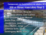 200 libre masculino Campeonato de Extremadura de edades 2012