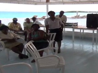 Farewell reception- Speech by Monica, banquet manager at Cap Juluca hotel