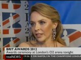 Kylie Minogue interview - before  brit awards  ceremony  2012