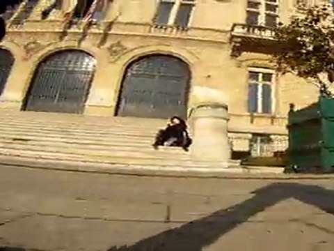 Wave Board à Vincennes avec GoPro Street Surfing Slide 180 Flip