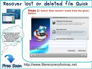 Recover any file from Mac OS