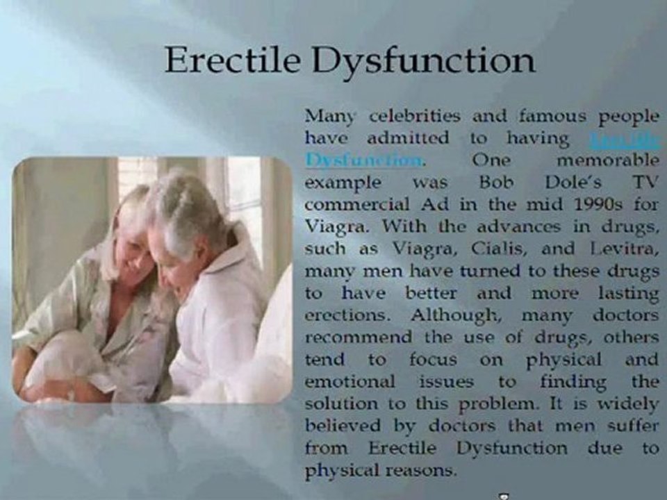 Problems with Urinary Incontinence and Erectile Dysfunction