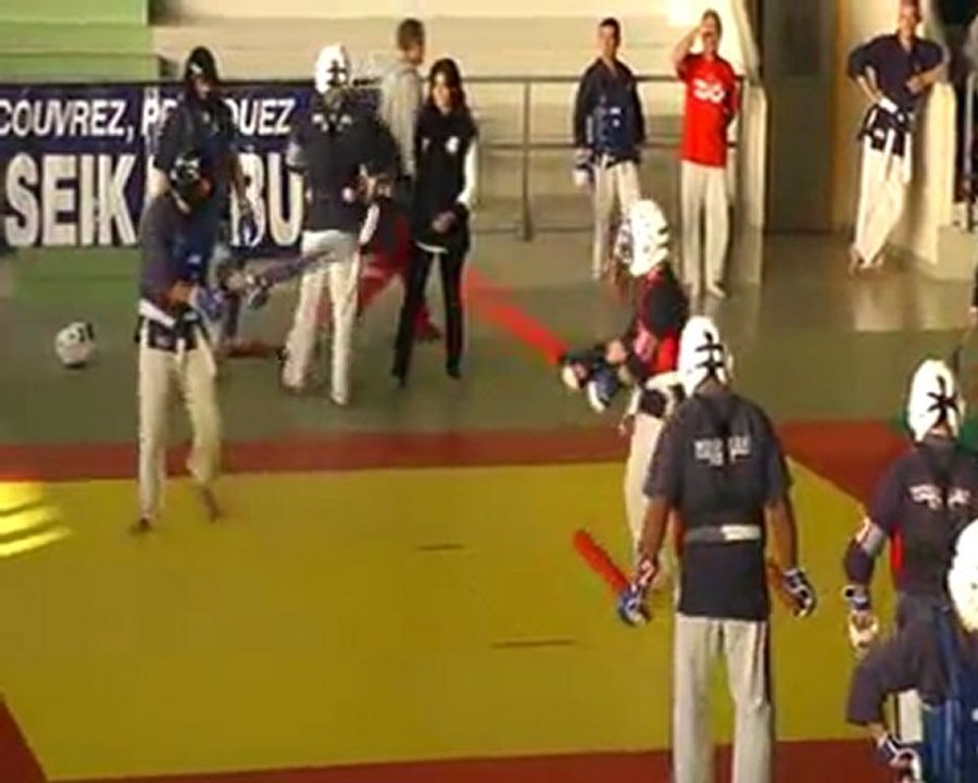 2eme combat équipe baton Yoseikan Budo Varnois vs Sennecey le grand championnat de bourgogne février  2012