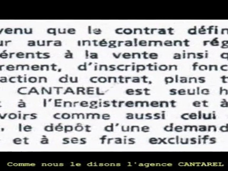 CANTAREL SARL UN INVESTISEMENT SUR