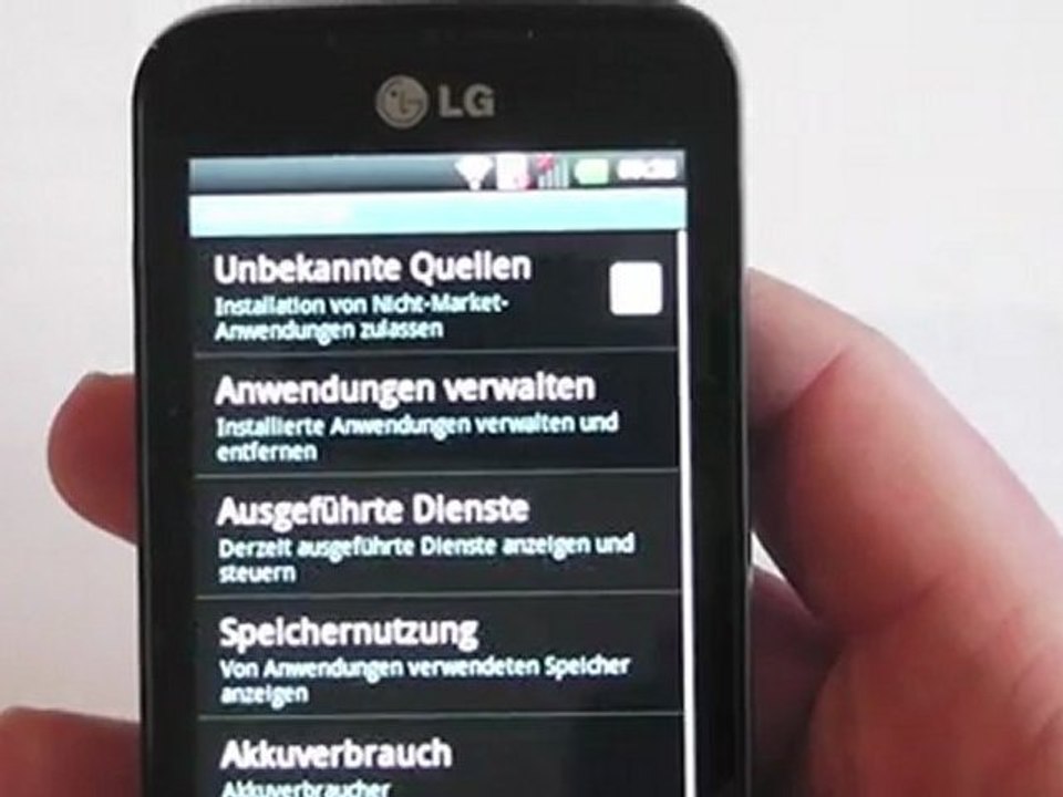 LG Optimus Hub E510 Test / Review HD Deutsch / German