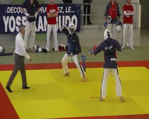 2eme combat baton individuel David CLERC championnat de bourgogne février  2012