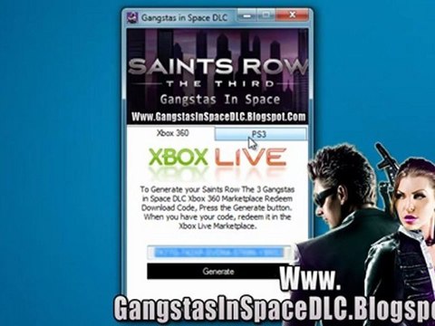 Saints Row The Third Gangstas in Space DLC Free Xbox 360 - PS3