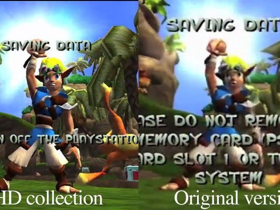 Jak and Daxter Collection HD vs. SD comparison
