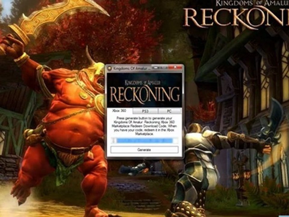 Kingdoms Of Amalur Reckoning PS3 Redeem Code Generator