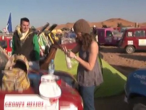 Raid 4L Trophy 2012, Le 2ème JT Déjanté...