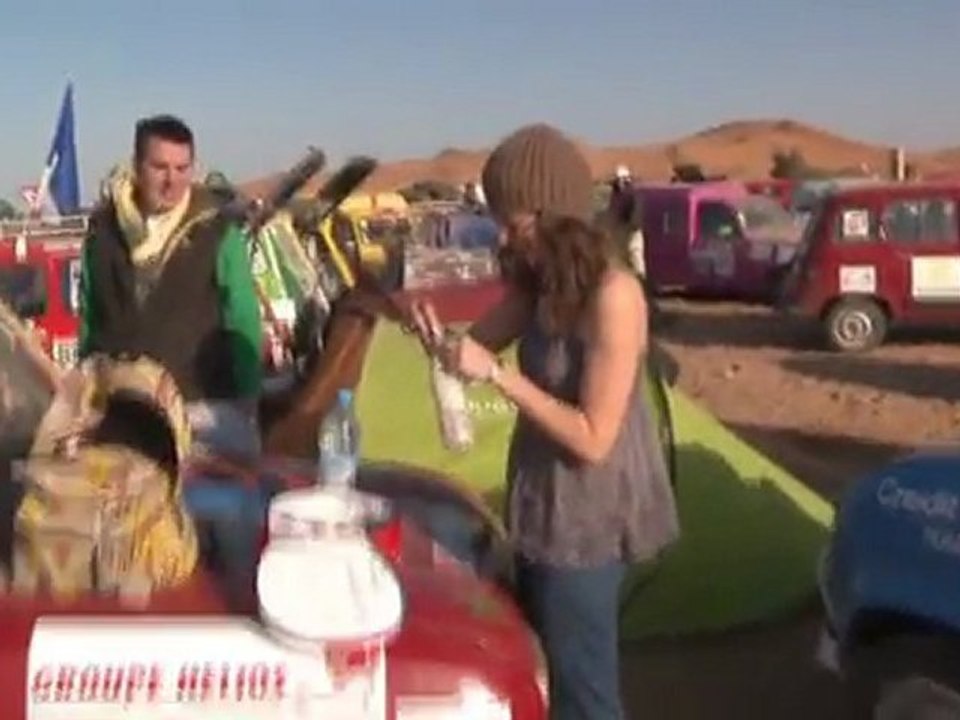 Raid 4L Trophy 2012, Le 2ème JT Déjanté...