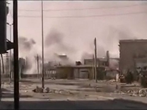 فري برس حمص باباعمرو شاهدوا كيف يتم قصف الحي لاتفوتوها 22 2 2012