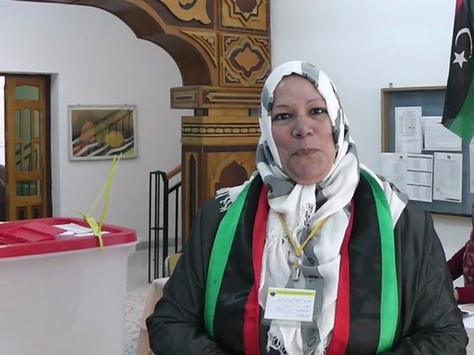 الاستاذة جميلة التهامي تتحدث الانتخابات بمدينة مصراته