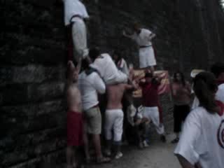 fetes de bayonne, tetris au camping