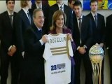 Deportes: Baloncesto; Real Madrid, Jornada de agasajos para el Real Madrid de baloncesto