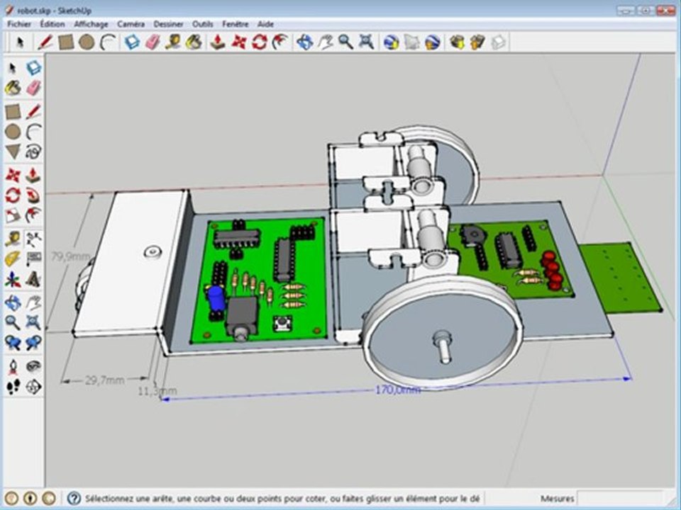 dessiner le plan du chassis avec open office draw