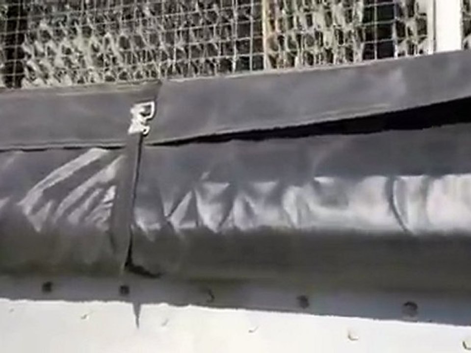 Pulley Mount Filter protected inside of heavy duty vinyl cover