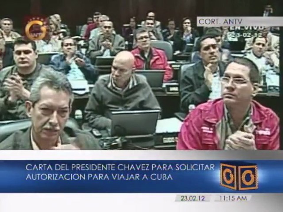 Por unanimidad AN aprueba salida del presidente Chávez para operación