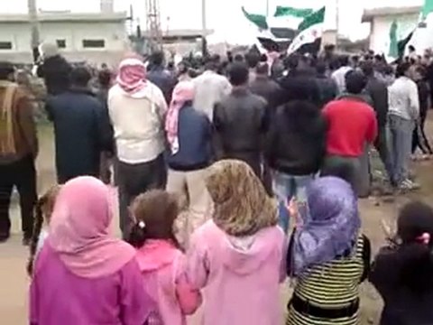فري برس درعا إنخل مظاهرة نصرة لحمص وبابا عمرو وكل المدن المحاصرة الخميس 23 2 2012